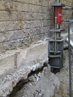 Commercial Push Pier Installation in Odessa
