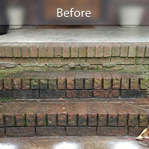 Sunken front stoop in Amarillo