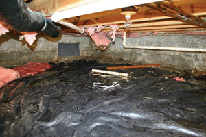 Crawl Space Repair Before in Amarillo