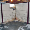 Rusted, corroded i-beams found with a failing foundation in a Spearman home.