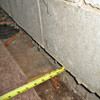 Foundation wall separating from the floor in Candian home
