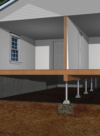 Crawl space support jacks