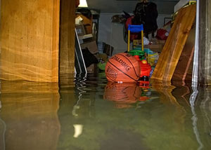 Flooded basement in Amarillo